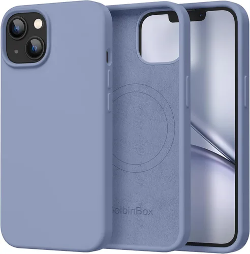 Miniatura 155 de GolbinBox Funda magnética para iPhone 17, compatible con MagSafe, cubierta de silicona integrada para control de cámara, funda de silicona líquida a