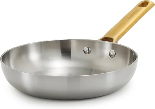 Miniatura 13 de GreenPan Juego de ollas y sartenes de acero inoxidable de tres capas Reserve de 10 piezas, multiclad, inducción, horno y asador, apto para horno