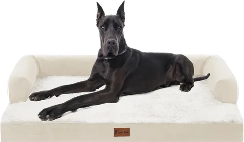 Miniatura 36 de Camas Ortopédicas para Perros de Tamaño Grande, Espuma de Celdas Impermeables tipo Huevera, Camas tipo Sofá para Perros Medianos para Jaula 35x22