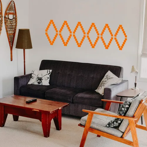 Calcomanía de vinilo para pared, patrón geométrico tribal, 22.5 x 74 pulgadas, moderno, urbano, moderno, salvaje oeste, tribal desierto, para el