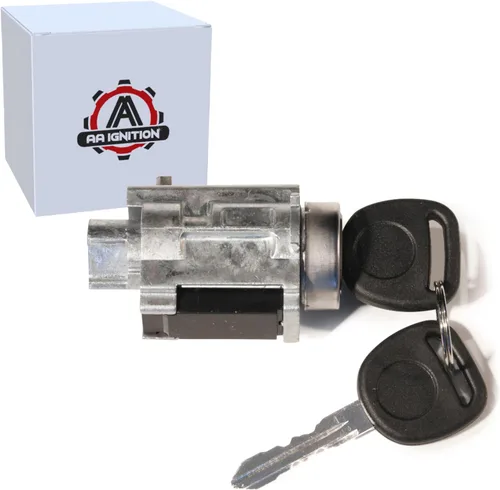 Cilindro de encendido con llaves y chip de contraseña para arranque - Reemplaza D1493F, 12458191, 25832354, 924-719 - Compatible con vehículos