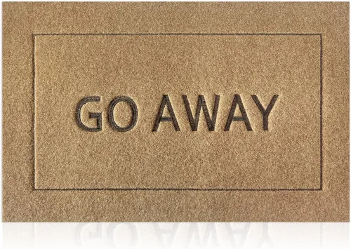 Miniatura 16 de JJUUYOU Felpudo grande para puerta delantera, divertido tapete de bienvenida para porche, tapete de goma antideslizante duradero de perfil bajo