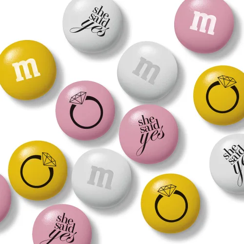 Miniatura 3 de M&M'S WORLD Dulces de Chocolate M&M'S para Fiesta de Compromiso Bolsa de 5 lb – Mezcla Romántica para Eventos de Boda, Fiestas Nupciales, Bufés