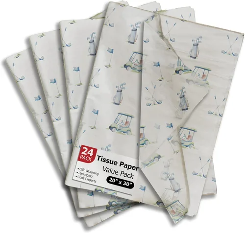 Miniatura 40 de Pro Supply Global Papel de seda impreso con hojas de otoño para bolsas de regalo o cajas y envoltura, papel de seda decorativo de otoño a granel