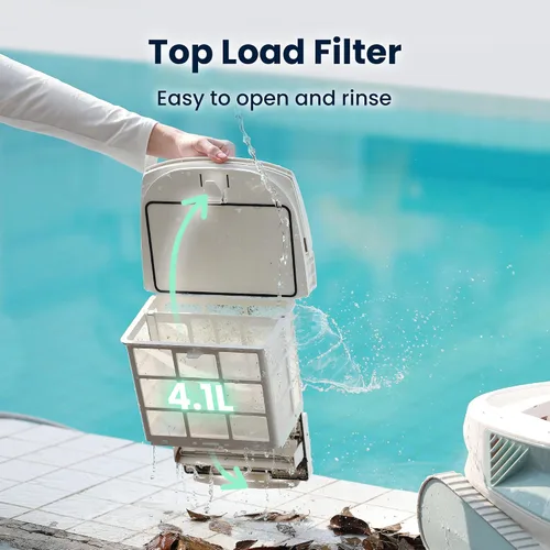 Miniatura 7 de Chasing Hydro 4 SE - Aspiradora de piscina para piscinas enterradas, robot limpiador para piso, pared y línea de flotación, siempre limpia, nunca se