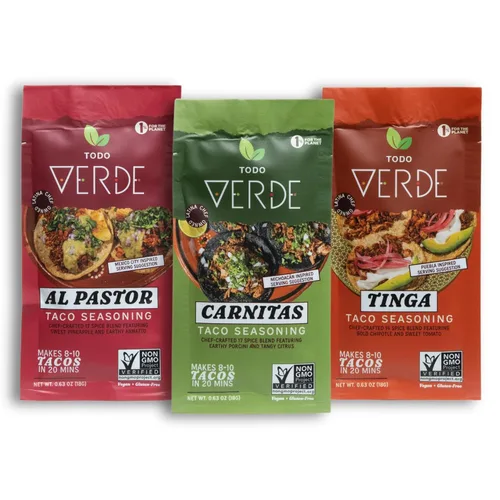 Miniatura 12 de Todo Verde Paquetes de condimentos, sabores premium, curados por chef, dulces, ahumados y picantes, sin ingredientes artificiales, veganos y sin