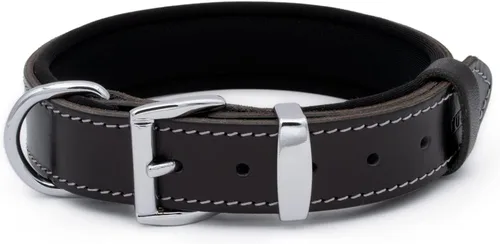 Miniatura 17 de Collar de perro de cuero curtido vegetal para perros grandes, collares de perro resistentes y de diseño de lujo