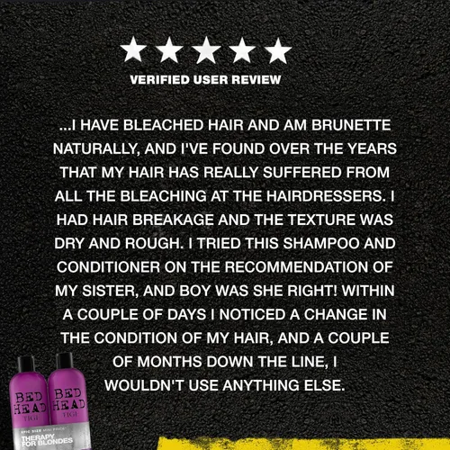 Miniatura 8 de TIGI Bed Head Dumb Blonde Champú y acondicionador reconstructor Duo – 25.36 oz cada uno, paquete de de 2