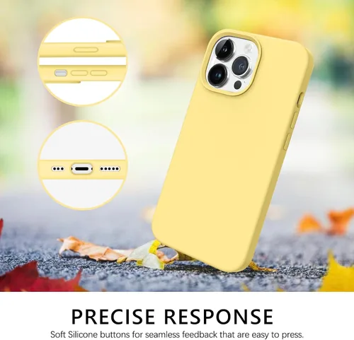 Miniatura 134 de GUAGUA Funda compatible con iPhone 17 Pro Max de 6.9 pulgadas, silicona líquida, goma de gel suave, delgada, forro de microfibra delgada