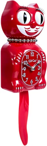 Miniatura 2 de Kit Cat Klock Retro Rojo Señora