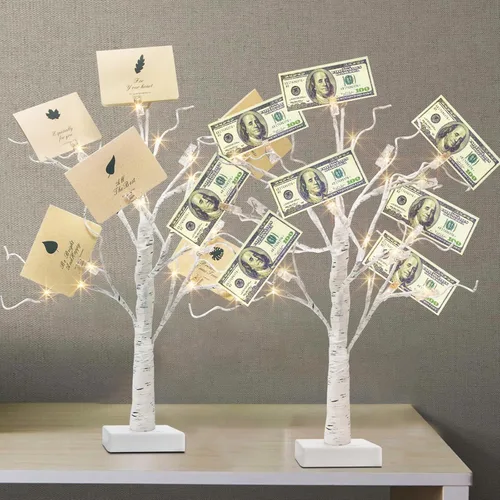 Miniatura 9 de PEIDUO Árbol de luces de hadas, 108 árboles iluminados LED para decoración interior, árbol de Navidad con 9 modos y temporizador, árbol de espíritu