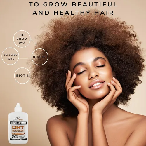 Miniatura 4 de Ebony Medical Hair Support Serum - Fórmula Procapil que bloquea DHT - Fortalece el adelgazamiento del cabello y la salud del cuero cabelludo - Suero