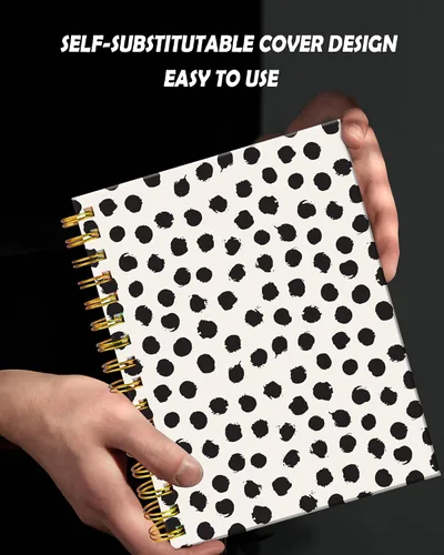 Miniatura 3 de Cuaderno de espiral para mujer, cuadernos universitarios A5 de 6 x 8.4 pulgadas, 120 páginas rayadas con papel grueso de alta calidad, perfecto
