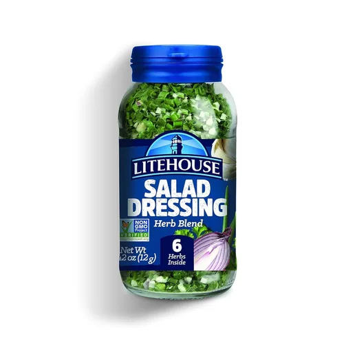 Litehouse Mezcla de hierbas liofilizadas para aderezo de ensalada, mezcla de cebollino, ajo, eneldo, perejil, chalotas y cebolla roja, sin OMG, sin
