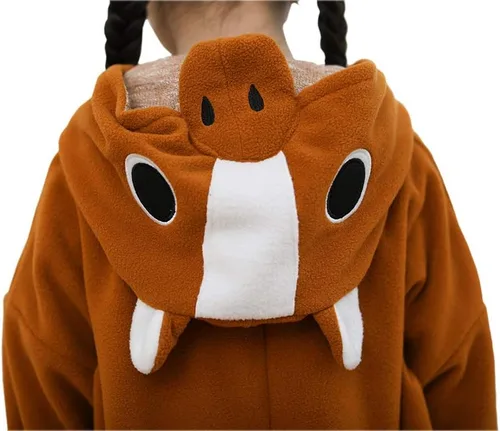 Miniatura 6 de Pijama unisex de una pieza para niños, disfraz de animal para cosplay de Navidad, Halloween