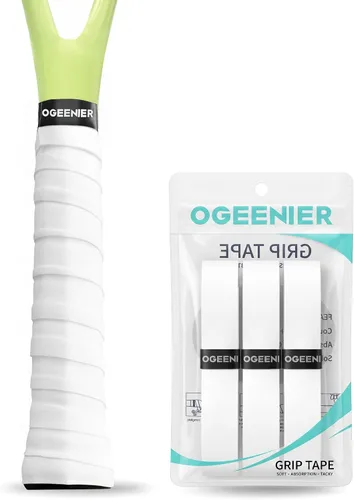 Miniatura 21 de OGEENIER Tennis Racket Grip Tape, 3, 6, 12 Pack Tennis Overgrip Tape, Absorbent and Anti-Slip, Precut Soft Racquet Wrap Grips Tape for Pickleball