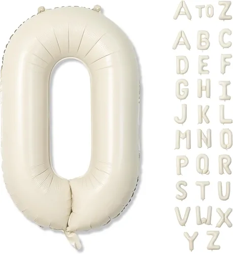 Miniatura 66 de Globo dorado champán con el número 5, globos de aluminio autoinflables grandes de 40 pulgadas del 0 al 9, globo de helio digital 5 dorado claro