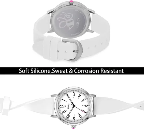 Miniatura 4 de Reloj de silicona para mujer, resistente al agua, relojes analógicos de cuarzo, regalo para mujer y niña