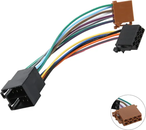 Miniatura 9 de Para Peugeot 106 206 306 307 405 406 607 Adaptador de arnés de cableado ISO kit de audio estéreo para coche apto para Peugeot 106 206 306 307 405