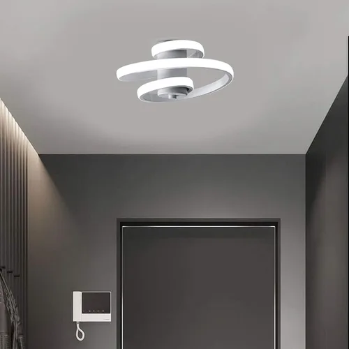 Miniatura 8 de Xuthusman Lámpara de techo moderna LED de acrílico para sala de estar, dormitorio, lámpara de montaje empotrado, elegante accesorio de pasillo de 19