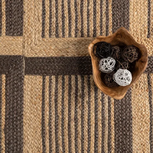 Miniatura 10 de nuLOOM Aletta - Alfombra geométrica de yute de 5 x 8 pies para comedor, alfombra neutra, alfombra para sala de estar, cocina, color natural