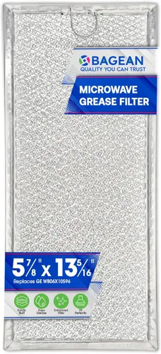 Filtro de microondas de repuesto de 13.3" x 5.85" WB06X10596 Filtro de microondas GE compatible con Whirlpool Maytag Samsung - Filtro de grasa de