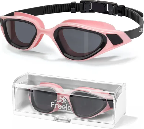 Miniatura 12 de Freela Polarized Unisex Adult Swim Swimming Goggles, UV400 Protection Anti Fog 180° Wide Clear View for Men Women Youth