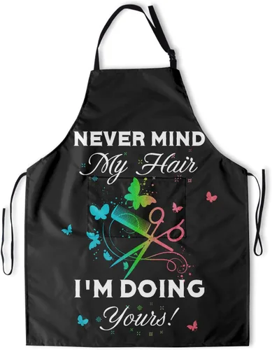 Miniatura 19 de Giwawa Delantal unisex para adultos, impermeable, resistente a las manchas, delantal de cocina con 2 bolsillos para BBQ, parrilla y pintura