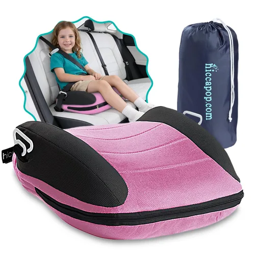 Miniatura 10 de Hiccapop UberBoost Asiento Elevador Inflable para Automóvil Asiento Elevador Estrecho sin Respaldo Inflable para Viajes Asiento Elevador Negro