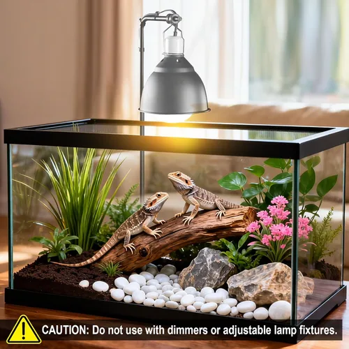 Miniatura 5 de Paquete de 2 bombillas de calor de reptiles de 100 W, bombilla de espectro completo para reptiles UVA/UVB y luz de punto de disfrute, luz UVB