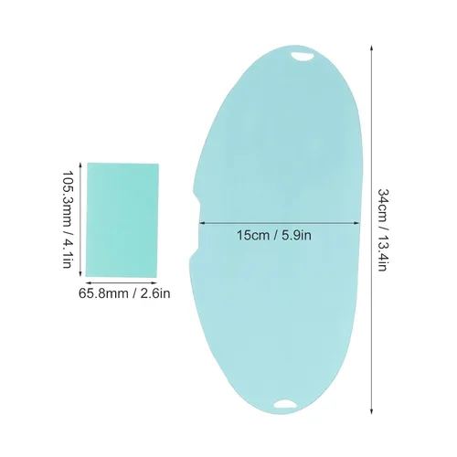 Miniatura 4 de 5 lentes de repuesto de pantalla de visión grande, casco de soldadura de repuesto con 3 pantallas exteriores redondas, 2 pantallas interiores