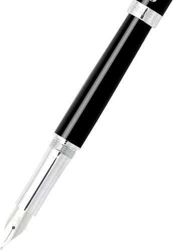 Miniatura 3 de Sheaffer Pluma estilográfica Intensity Onyx con ribete cromado y punta mediana