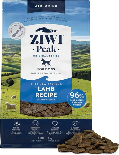 ZIWI Peak - Alimento para perros secado al aire - Cordero - Todo natural, alto contenido en proteínas, sin granos, ingredientes limitados con