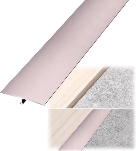 Miniatura 15 de Tira de transición de suelo de aluminio con moldura en T, para garaje, laminado a vinilo, tira de umbral de borde de puerta, para porche, entrada