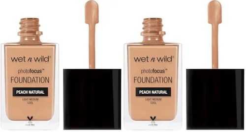 Miniatura 11 de wet n wild - Base líquida Photo Focus con acabado mate Buff Bisque, vegana y libre de crueldad animal