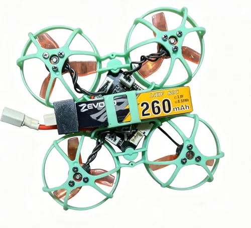 Miniatura 6 de 6pcs 260mAh 1S Lipo Batería 3.8V 80C LiHV Batería con BT2.0 Conector para FPV Tiny Whoop Drone Quadcopter