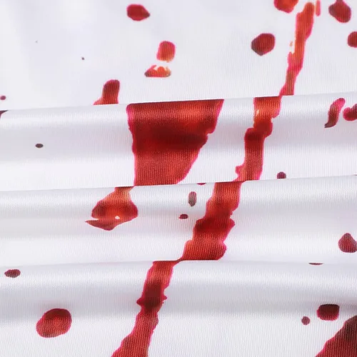 Miniatura 3 de Vestido sin mangas sexy con estampado sangriento para mujer, con cuello redondo y estampado sangriento, para mujer