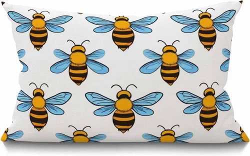 Miniatura 14 de Smooffly Funda de almohada rectangular oblonga estilo granja con palmeras, hojas vívidas y realistas de crecimiento de palmeras, temática