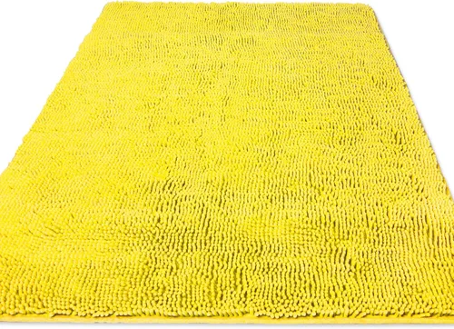 Miniatura 159 de Yeaban Alfombra de pasillo de baño de 24 x 72 pulgadas, antideslizante, alfombra de baño larga de felpilla gruesa, absorbente y lavable, alfombra