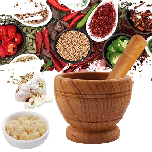 Miniatura 3 de Juego de Mortero y Mazo de Resina, Molcajete para Guacamole Molinillo para Ajo, Especias y Hierbas, Excelente para Guacamole y Especias, Utensilios