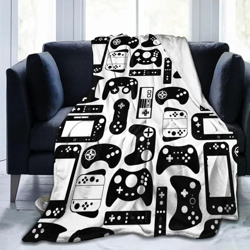 Miniatura 12 de Manta para Jugar Video Juegos, Gamer Cool, Manta Suave para Cama, Ropa de Cama Cálida, Acogedora, de Felpa, Manta de Franela y Forro Polar, Regalos