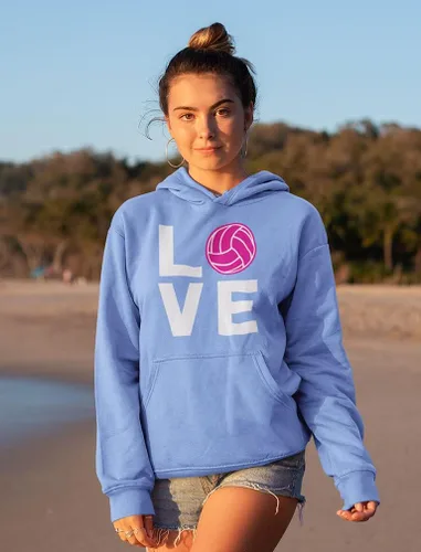 Miniatura 3 de Tstars Sudaderas con capucha para adolescentes y mujeres con diseño de voleibol