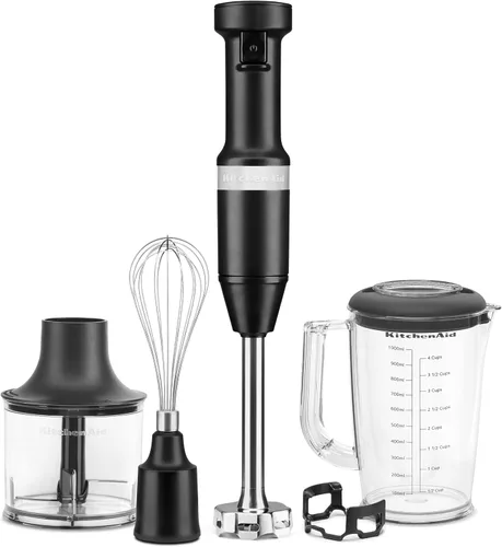 Miniatura 7 de KitchenAid Batidora de mano con cable de velocidad variable con accesorios, Aqua Sky, KHBV83AQ