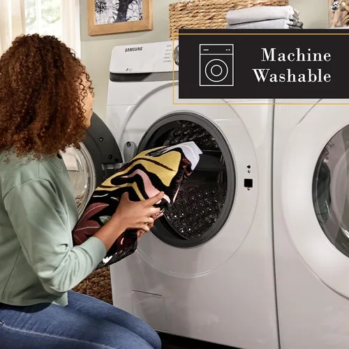 Miniatura 3 de TOWN & COUNTRY LUXE Livie Floral Drip Everwash Alfombra decorativa lavable multiusos para cocina, tapete de bajo perfil, dormitorio y dormitorio