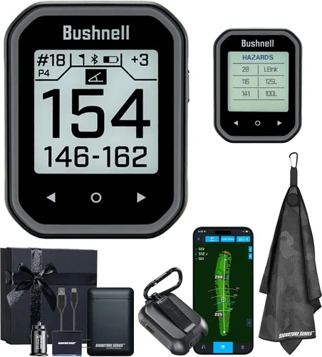 Miniatura 10 de Bushnell Golf Phantom 3 Slope GPS Handlheld (negro) Más de 38,000 campos, compensación de pendientes, información de peligro, calculadora