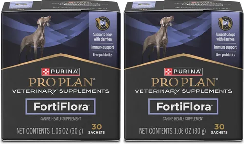 Miniatura 12 de Purina Pro Plan - Suplementos veterinarios FortiFlora - Probióticos caninos para perros, ayuda a la salud digestiva intestinal y la diarrea - Caja