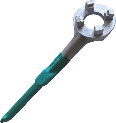 Miniatura 7 de Llave de tambor de aluminio, herramienta de abridor de tambor de 55 galones Se adapta a tapas de tapón de barril de 2 pulgadas y 3/4 pulgadas