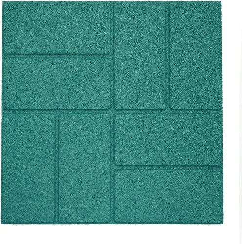 Miniatura 2 de RevTime 6 pavimentadoras de goma de jardín de doble cara de 16 x 16 pulgadas para adoquines de patio, escalón y camino, azulejos de goma