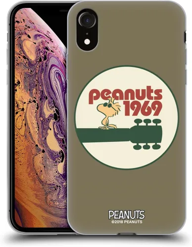 Miniatura 34 de Head Case Designs Funda de gel Woodstock 50th con licencia oficial de Peanuts Snoopy Guitar 1969 [protección de grado militar] compatible con Apple