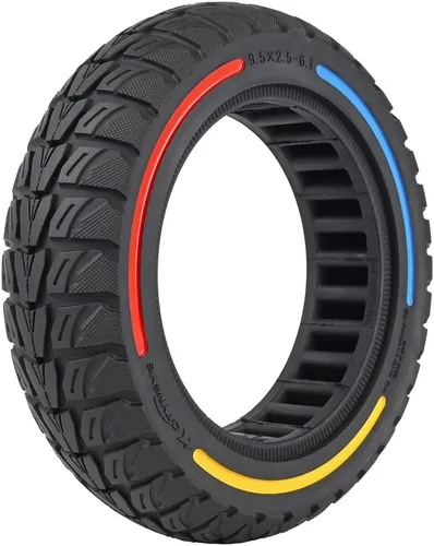 Miniatura 11 de Reemplazo de neumático sólido todoterreno de 9.5 x 2.5-6.1 para NIU KQi3 Pro/Max/Sport Scooter - Sin pinchazos, mantenimiento sin complicaciones